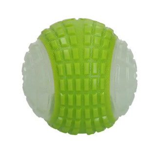 Balle chien Dog Comets phospho vert 10cm - Rebond, couineur