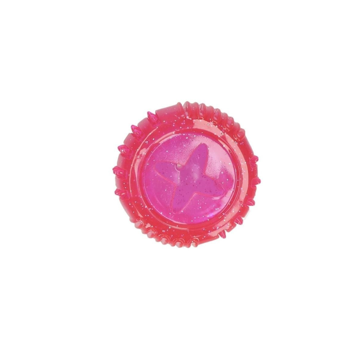Jouet distributeur friandises chien Dog Comets - TPR rose 7cm