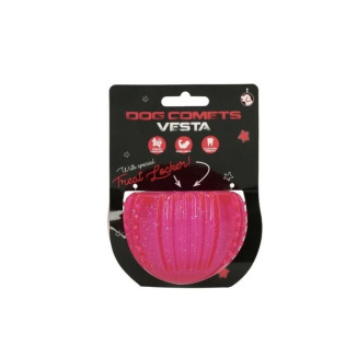 Jouet distributeur friandises chien Dog Comets - TPR rose 7cm