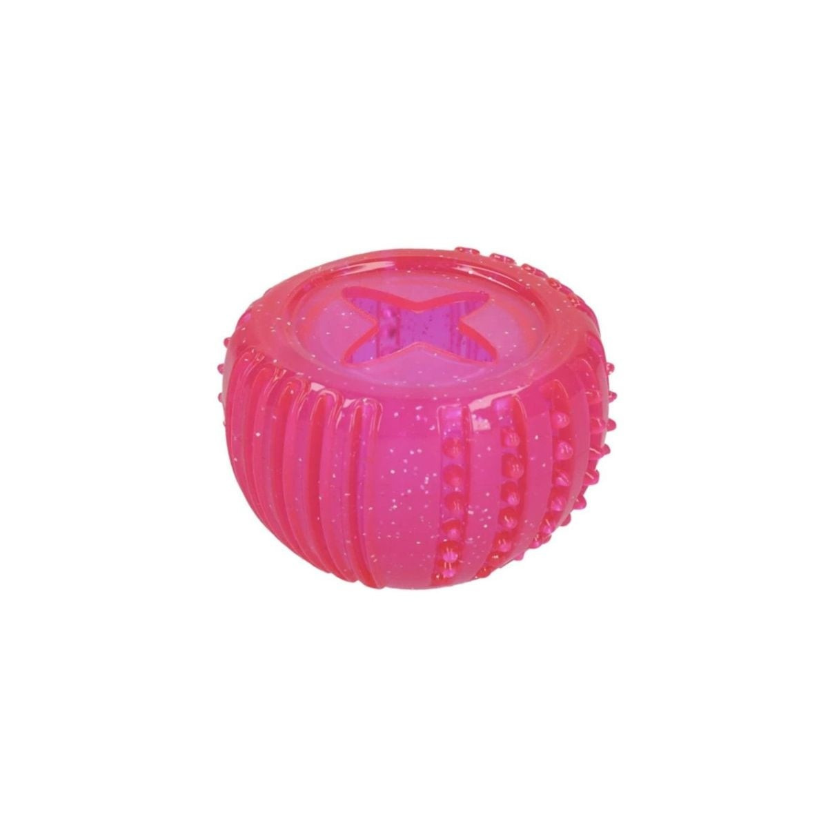 Jouet distributeur friandises chien Dog Comets - TPR rose 7cm