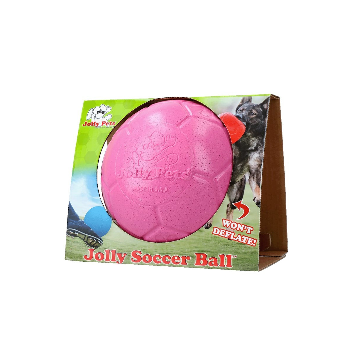 Jouet chien Jolly Pets Ball L Rose 20cm - Durable & flottant