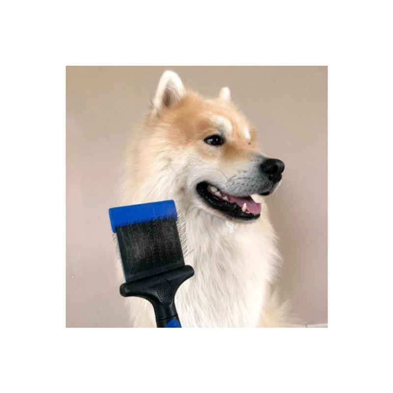 Carde double flexible HERY Technic pour le toilettage d'un chien