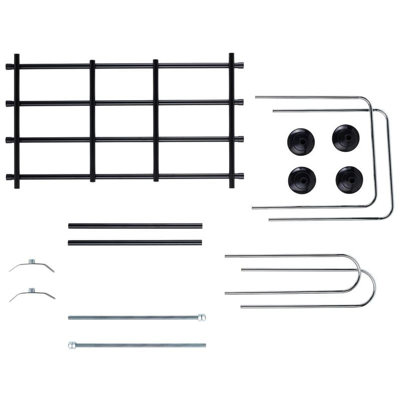 Détail de la Grille de séparation auto universelle Martin Sellier pour chien : traverses fixes et aj