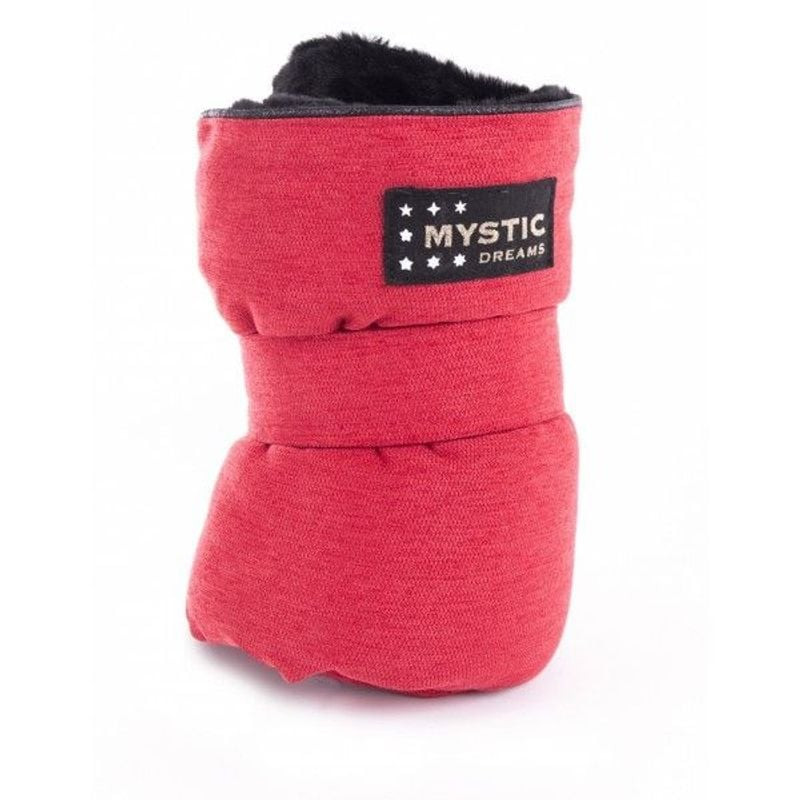 Martin Sellier Corbeille Cosy Mystic Rouge T68 vue de dessus, intérieur noir moelleux ouvert contre 
