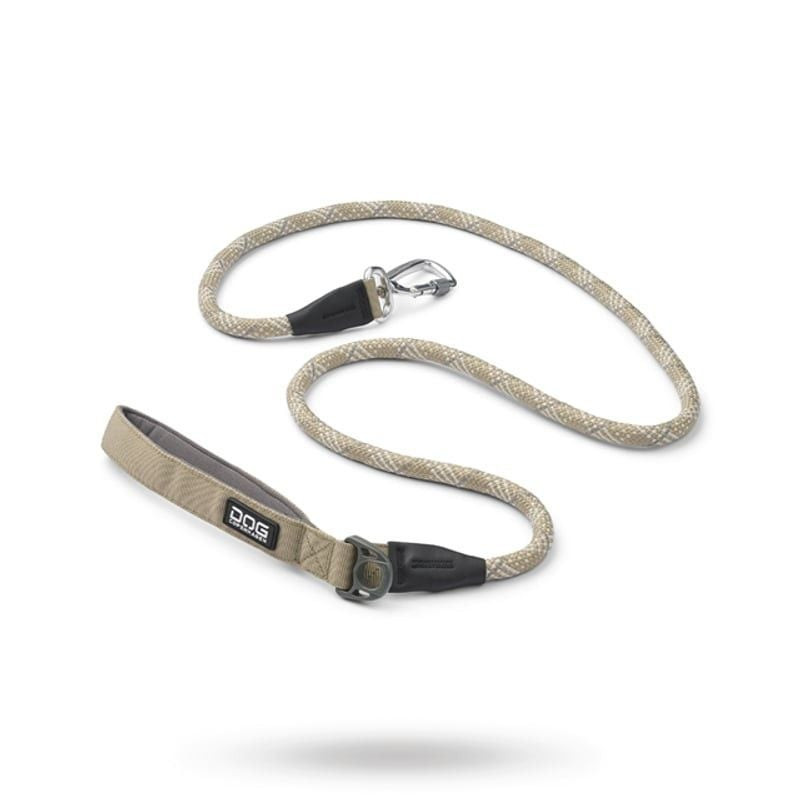 Laisse DOG COPENHAGEN Urban Rope sur fond neutre, montrant la longueur totale avec liseré réfléchiss