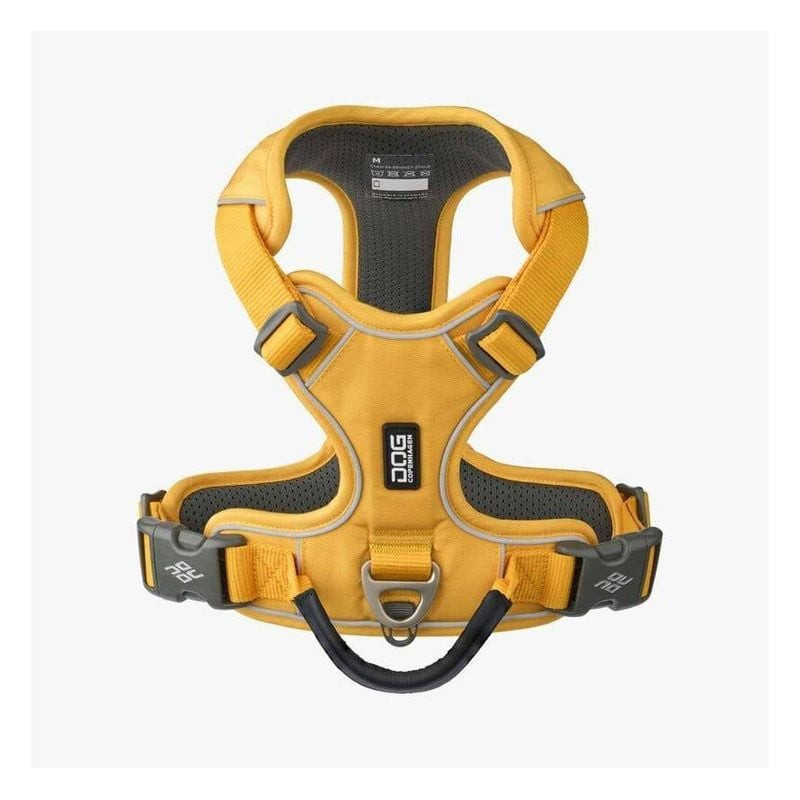 Harnais DOG Copenhagen Comfort Walk Pro Wild Lemon XS vue de face, avec sangles ajustables et garnit