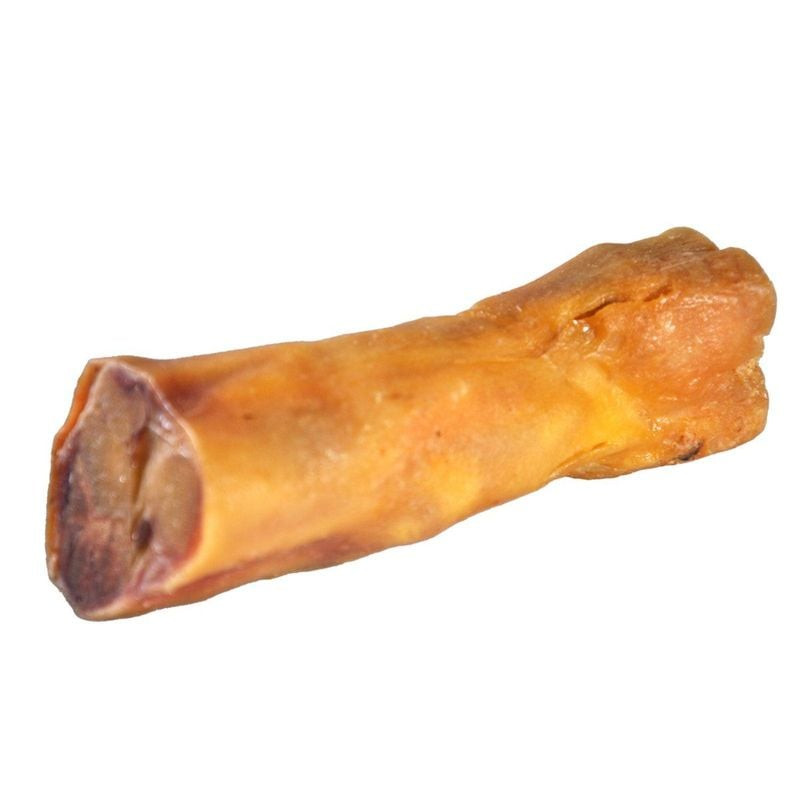 Gros plan sur le pied de porc à mâcher VADIGRAN 1116437 pour chiens, montrant texture détaillée, var