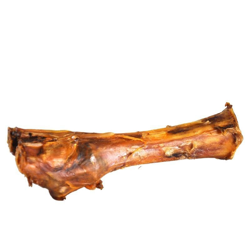 VADIGRAN pied de porc naturel pour chien, friandise en forme d'os allongé avec restes de viande brun
