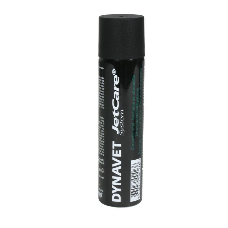 Recharge spray citronnelle Dynavet JetCare System, 150 ml, fabriquée en France.