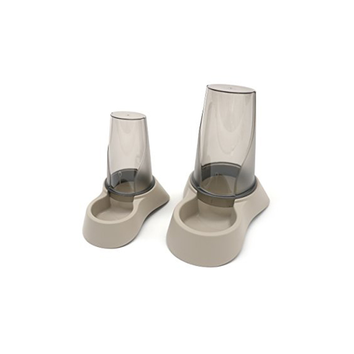 Distributeur 2-en-1 3,5L taupe Martin Sellier - Eau & croquettes