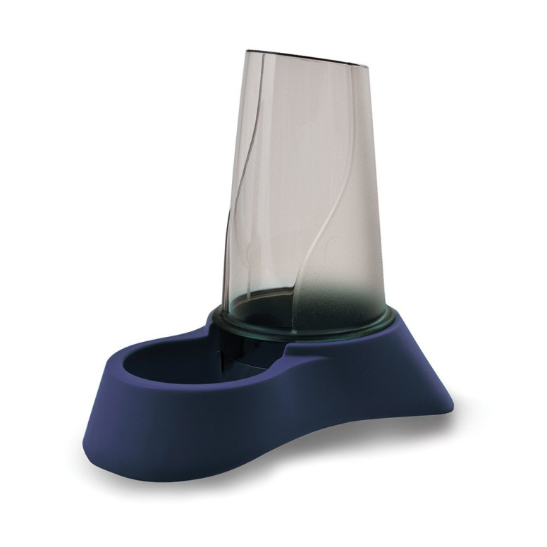 Distributeur eau & nourriture 2-en-1 bleu 0,65L - Martin Sellier