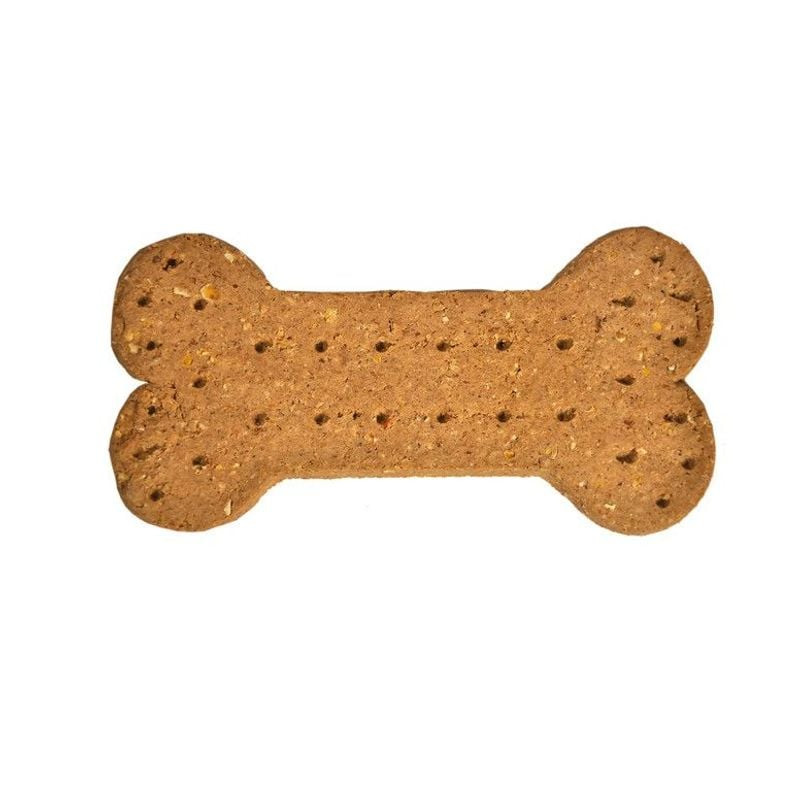 Packshot de la friandise pour chien VADIGRAN 1969178 en forme d'os à l'agneau et au riz, présentée d