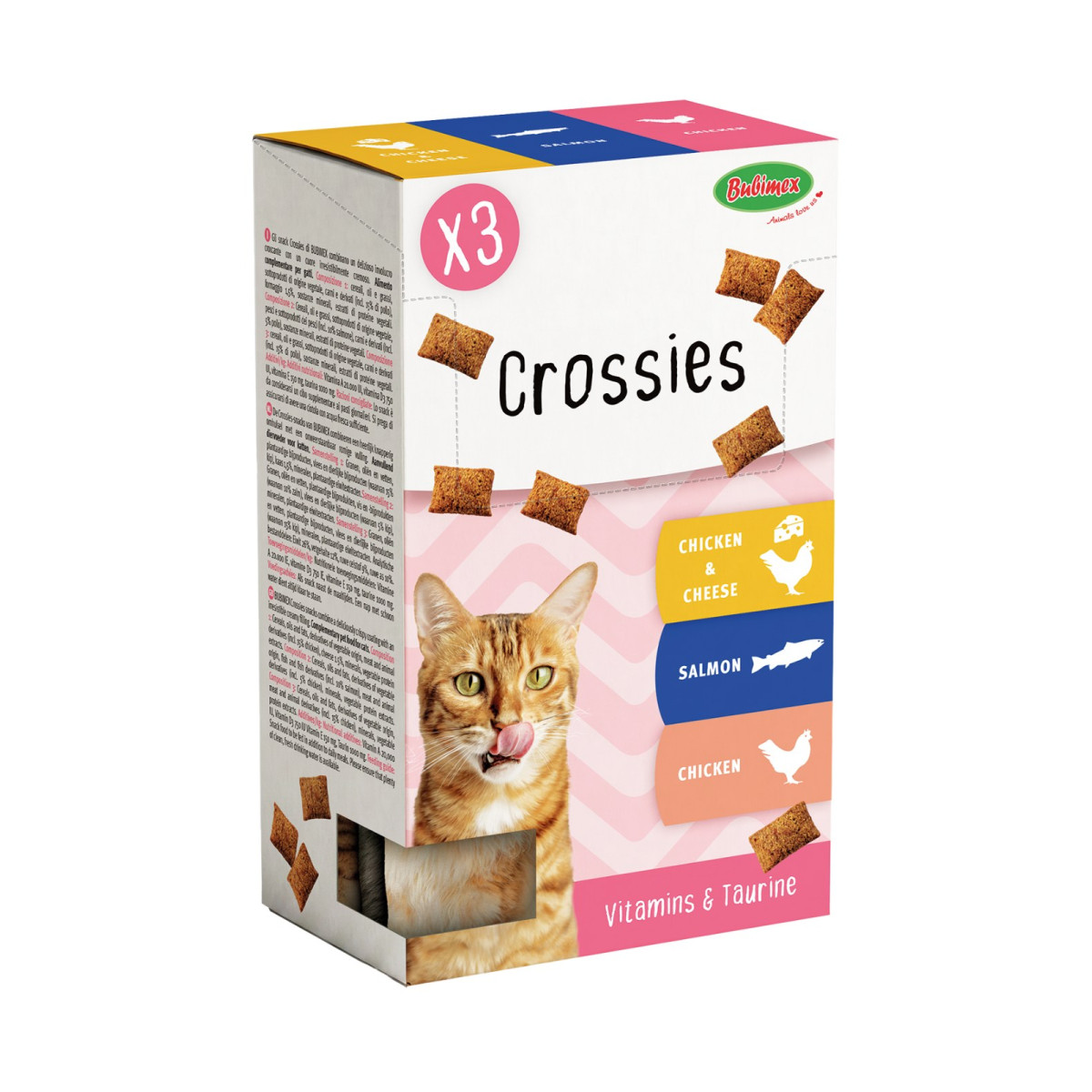 MULTIPACK FRIANDISE CHAT CROSSIES X3 180G