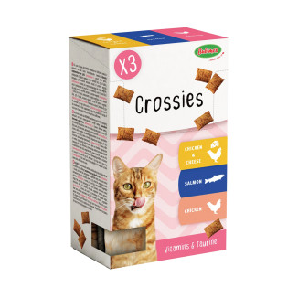 MULTIPACK FRIANDISE CHAT CROSSIES X3 180G