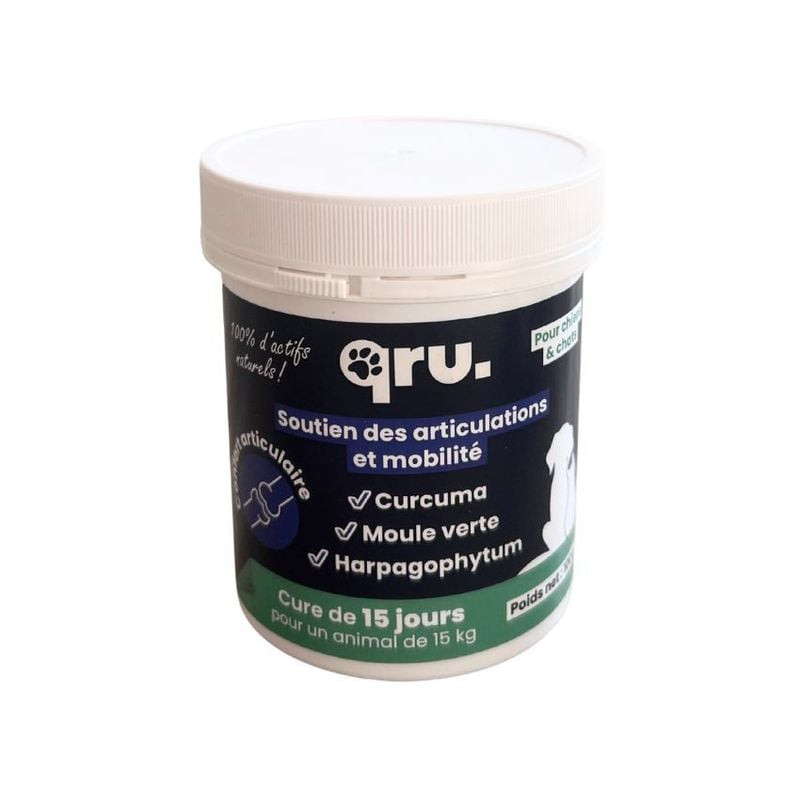Complément alimentaire confort articulaire pour chien et chat, poudre naturelle à la moule verte, cu