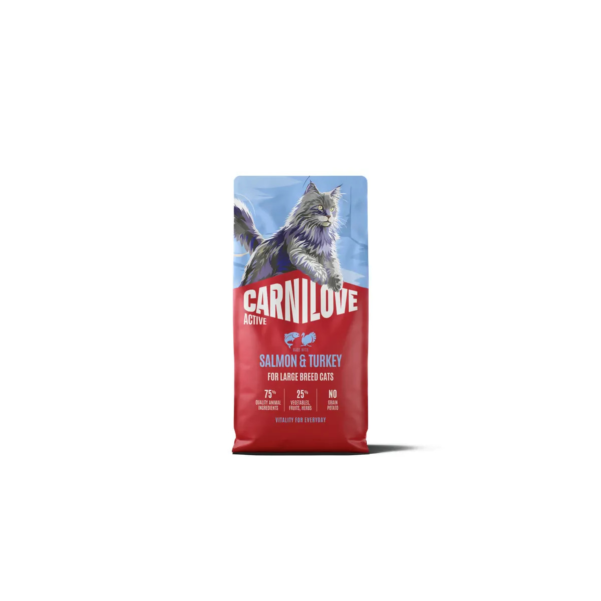 Carnilove croquettes pour chat grande race saumon et dinde