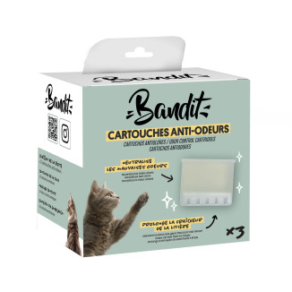 Éliminateur d'odeurs pour litière automatique Bandit x3