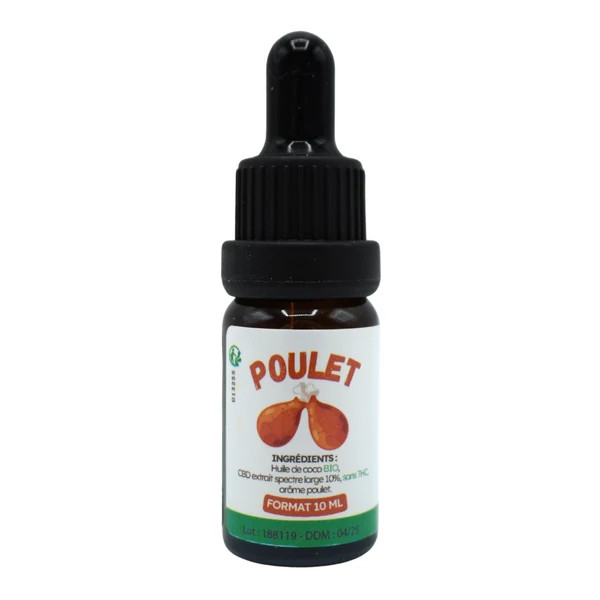 ANICOOL Huile Chanvre Chien - 10ml Poulet | Soulagement Douleurs