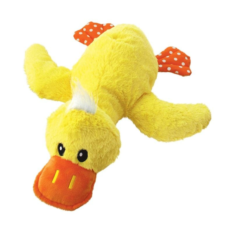 Packshot du jouet peluche canard KONG Comfort Jumbo XL pour chien, vue de face
