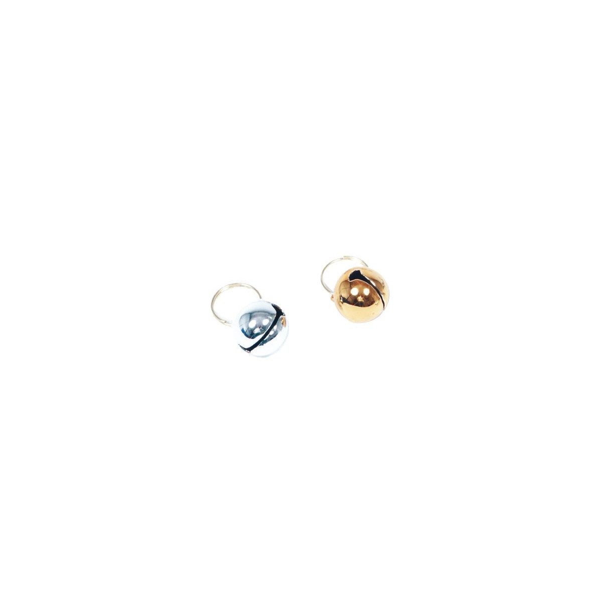 2 grelots dore-nickele