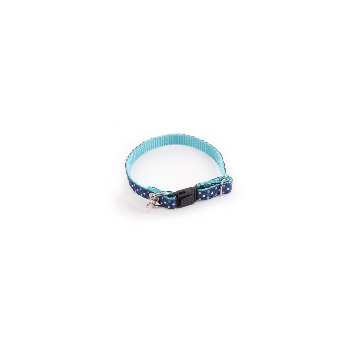 Coll chat pois 17/27 bleu