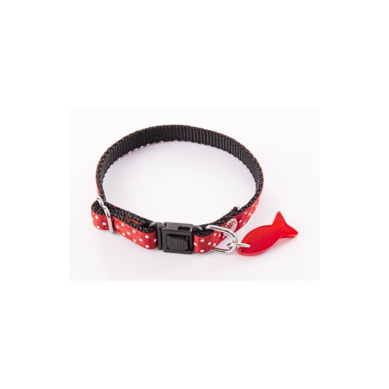 Coll chat pois 17/27 rouge