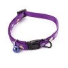Coll chat tete de mort refl mauve