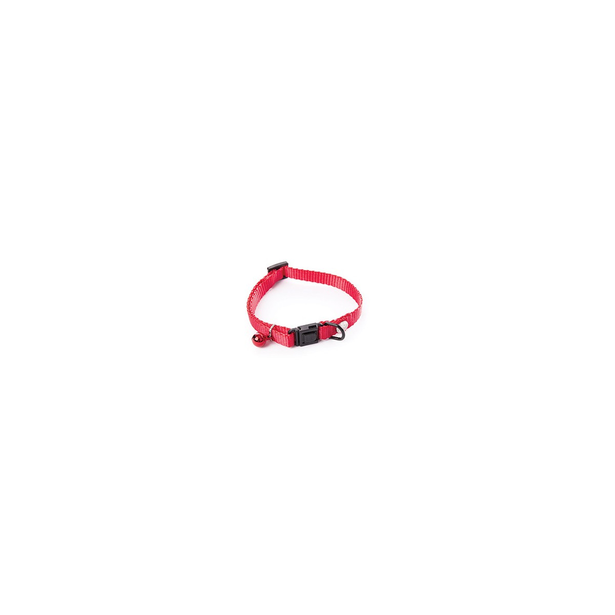 Coll nyl regl chat 10-20/30cm rouge
