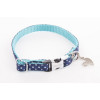 Coll pois xs 10-17/27 bleu