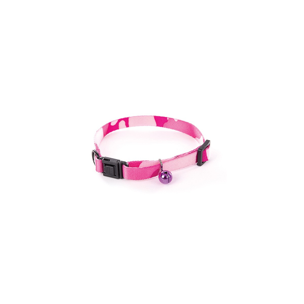 Collier camouflage chat 10-20/30cm rose