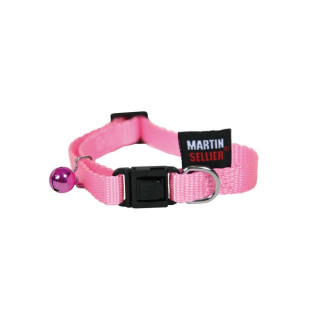 Collier chat 10-20/30 rose pastel