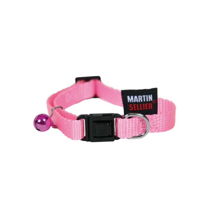 Collier chat 10-20/30 rose pastel