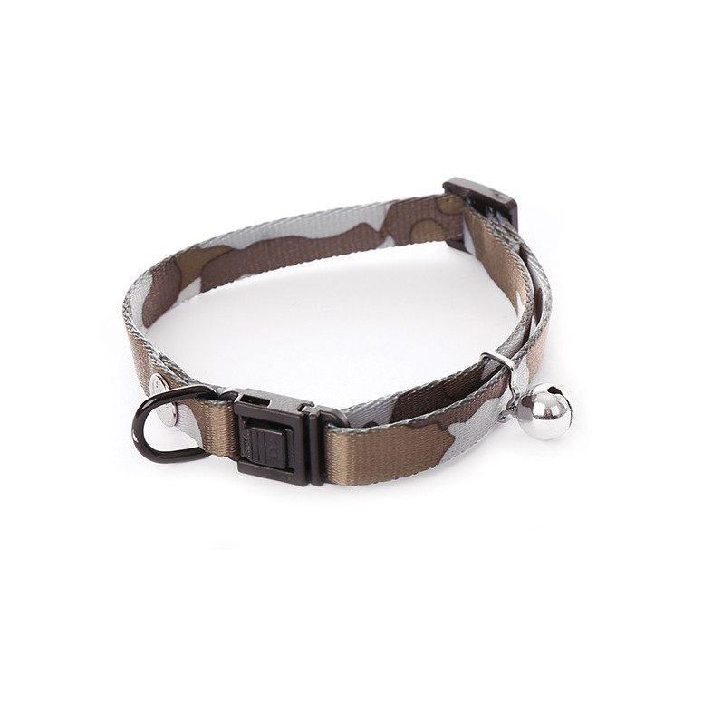 Collier chat camouflage 10-20/30cm gris