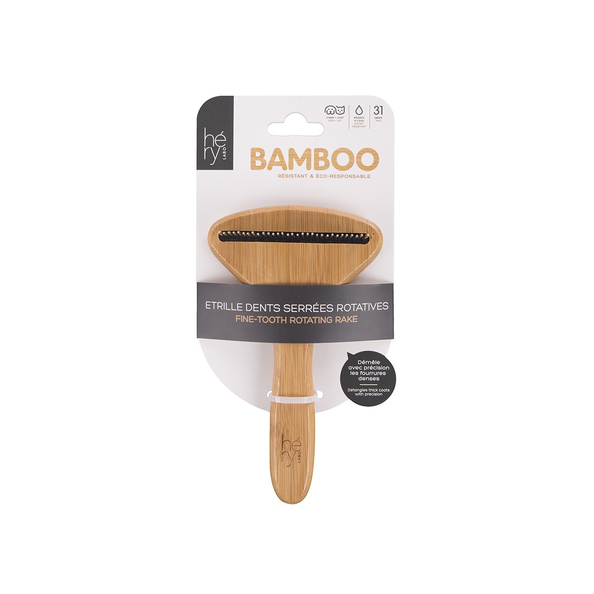 Etrille bambou dents serrees