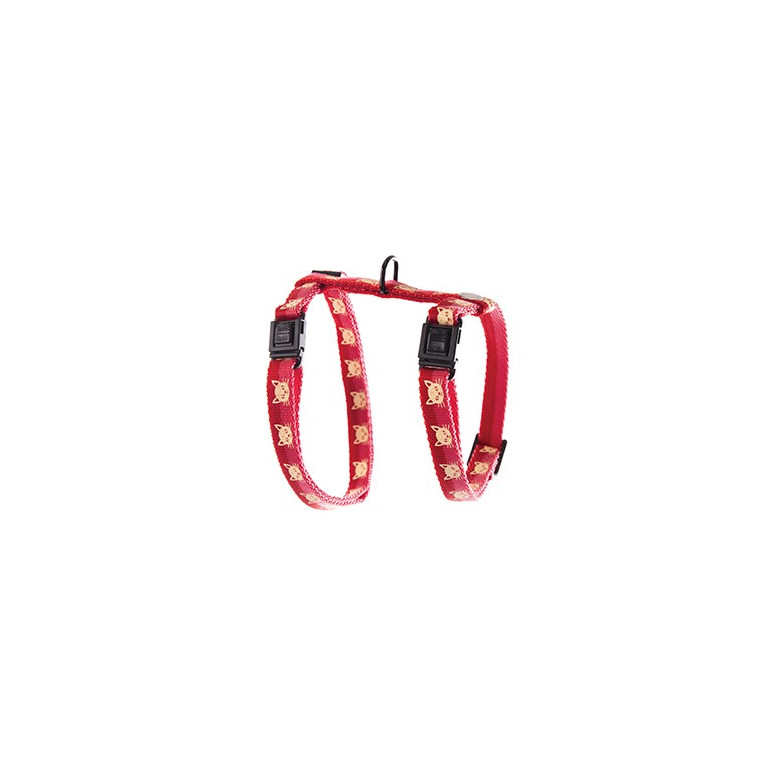 Harn moustache regl nyl 10-35/50 rouge/rose