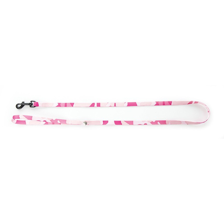 Laisse camouflage 10-100cm rose