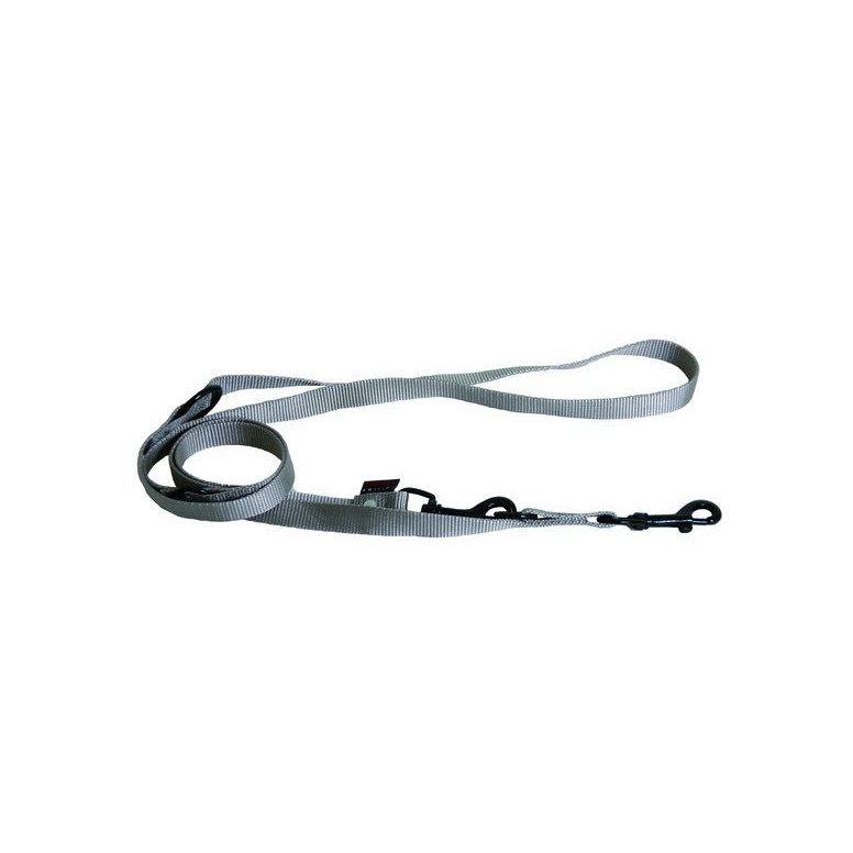 Laisse nyl 3p 20-200 gris.