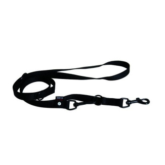 Laisse nyl 3p 20-200 noir.