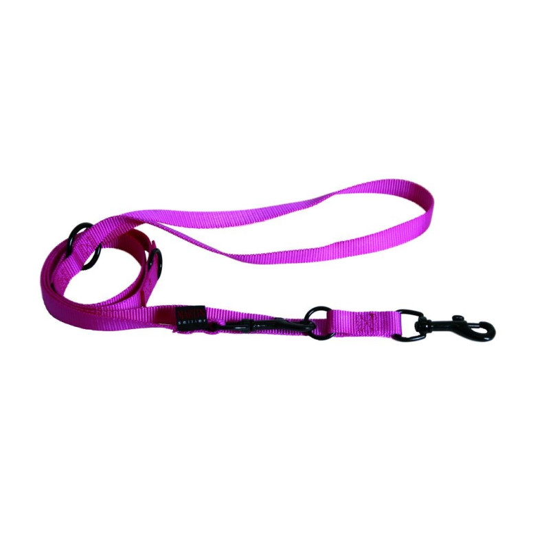 Laisse nyl 3p 20-200 rose.