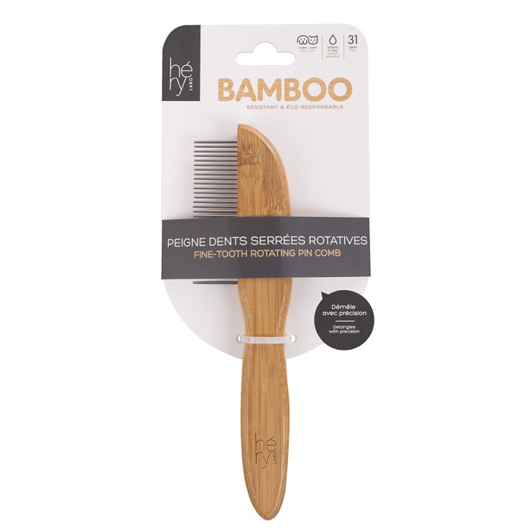 Peigne bambou dents serrees