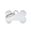 Medaille basic petit os chrome