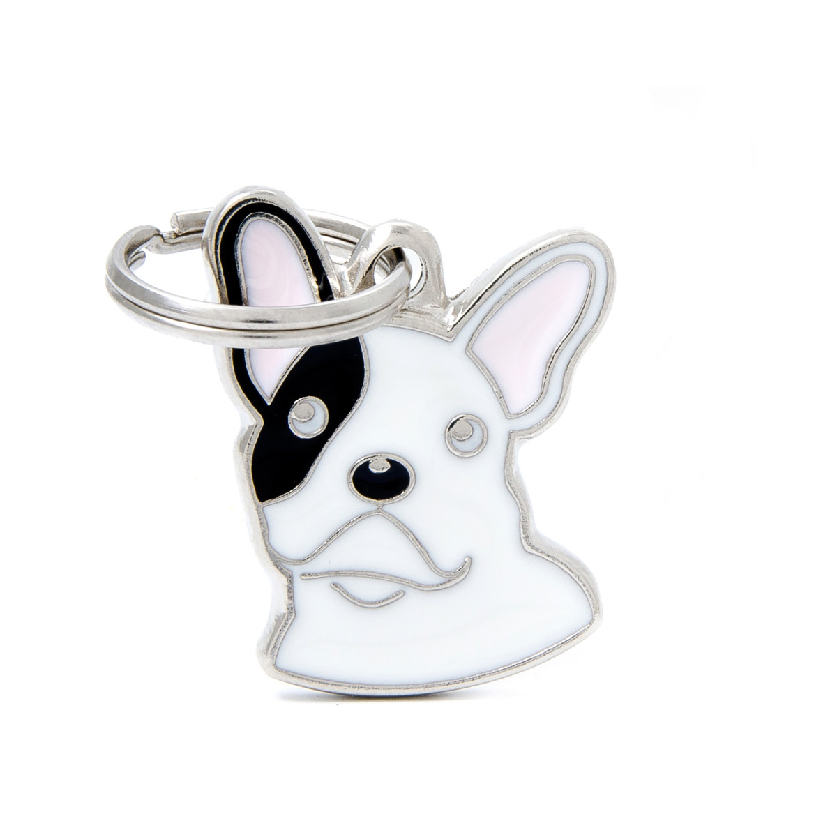 Medaille friends bulldog francais blanc
