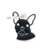Medaille friends bulldog francais noir