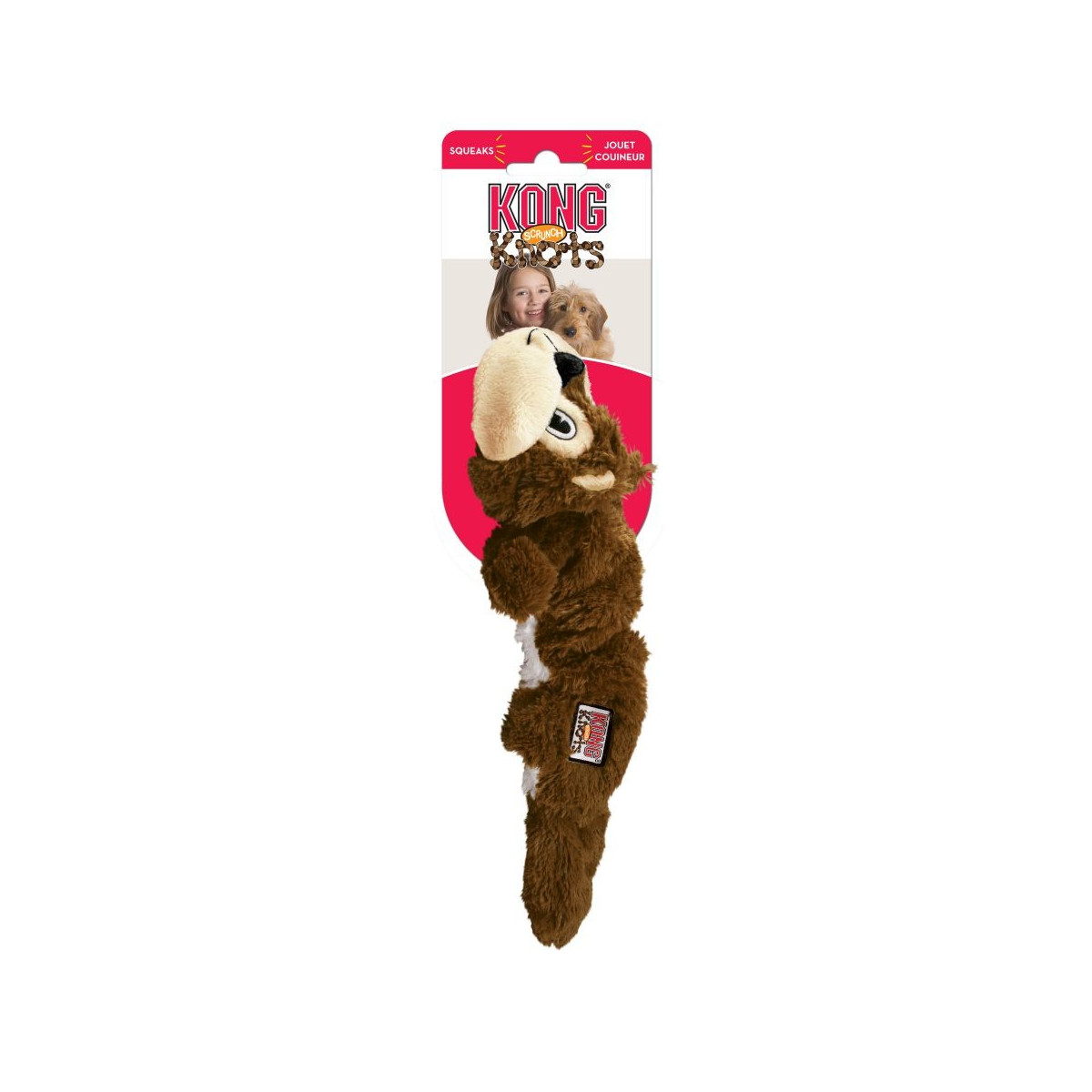 KONG scrunch knots squirrel ml