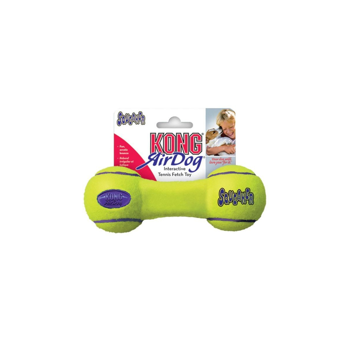 KONG air squeaker dumbbell l