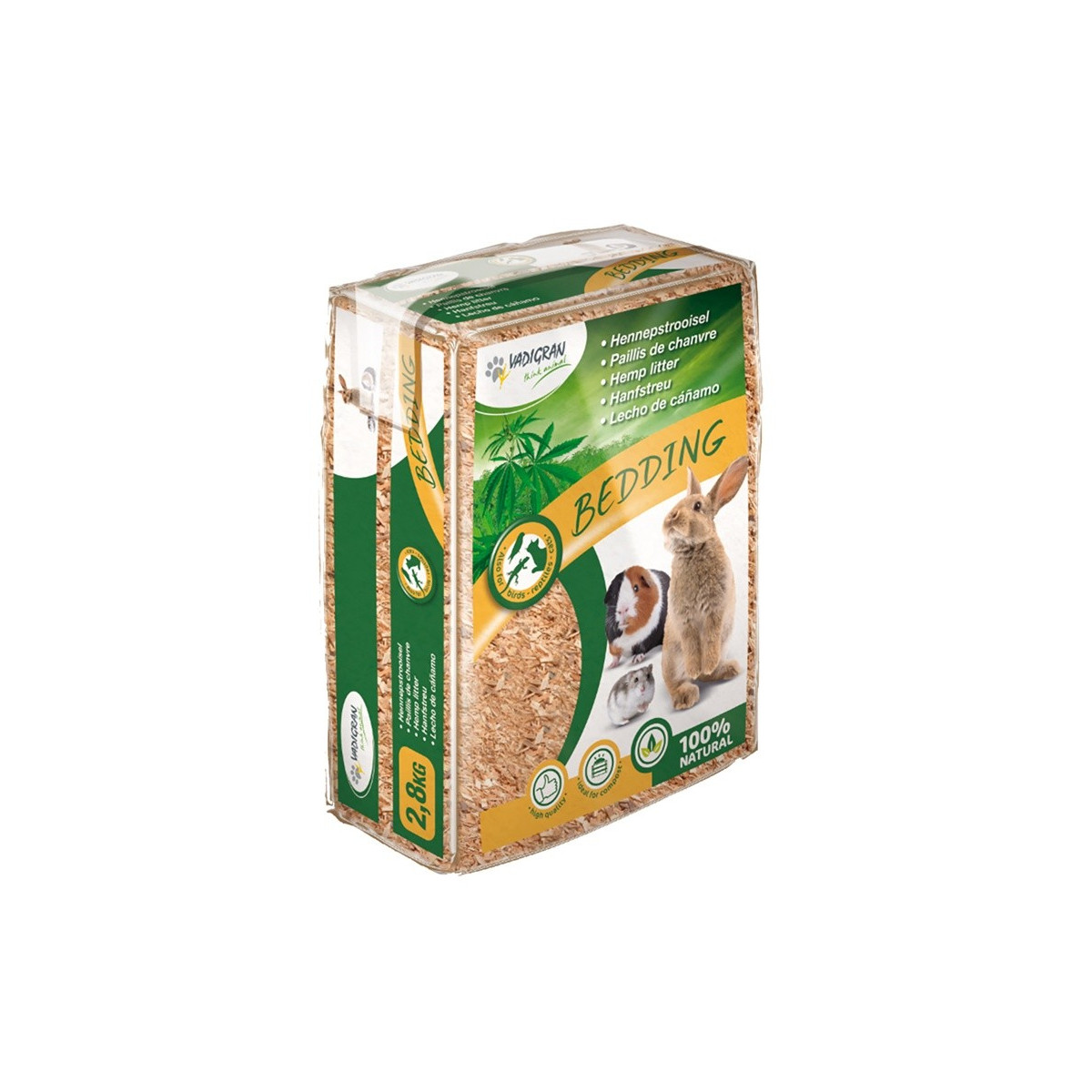 Bedding paillis de chanvre 2,8 kg