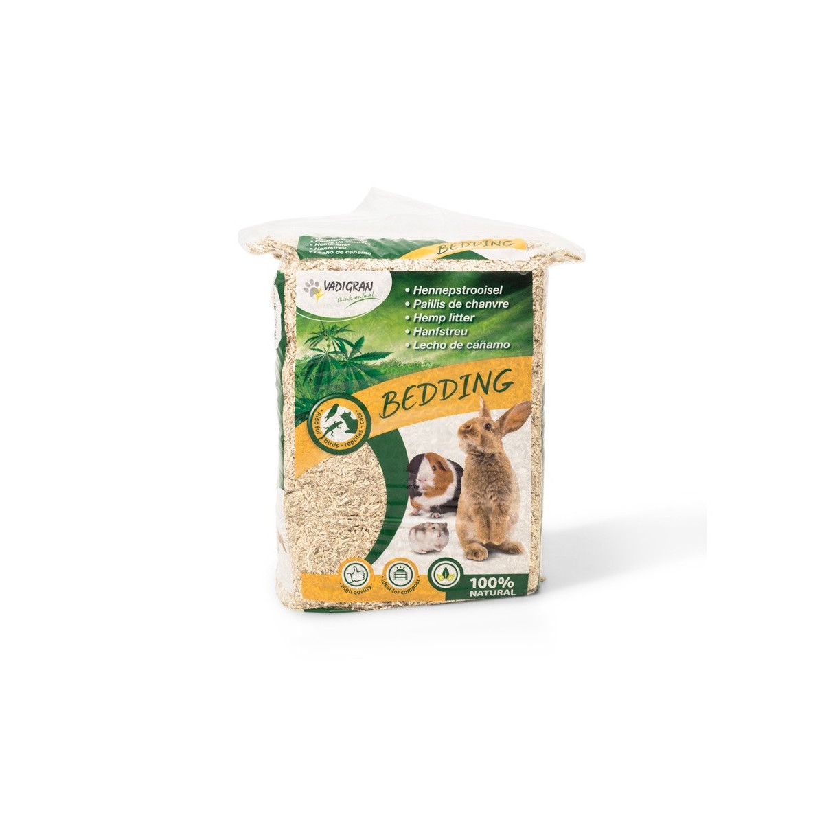 Bedding paillis de chanvre 2,8 kg