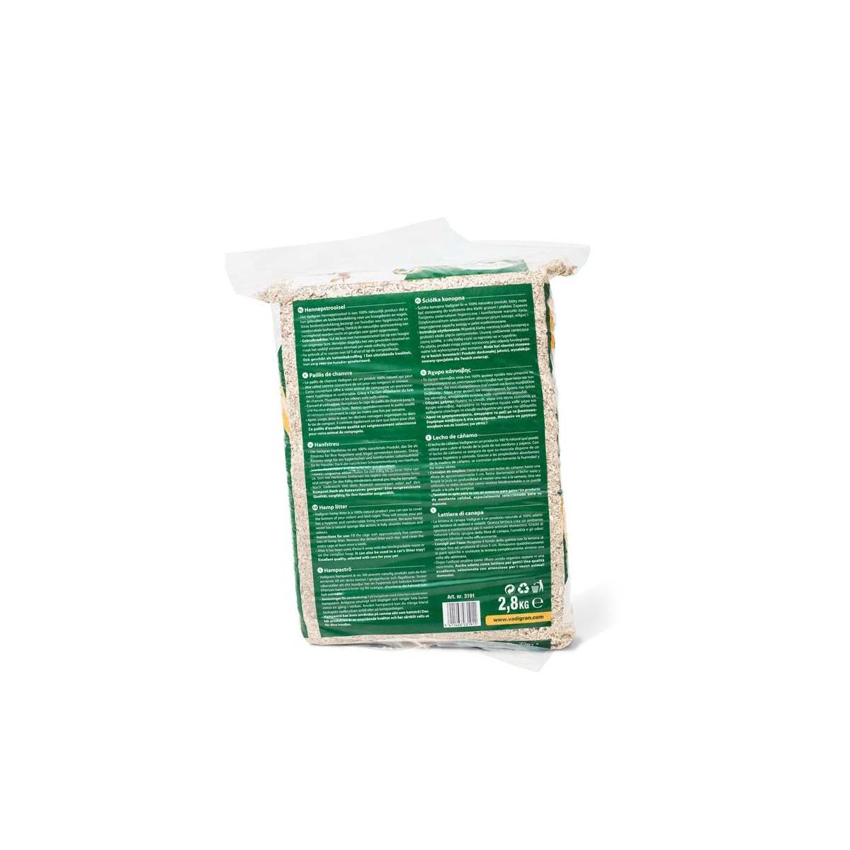 Bedding paillis de chanvre 2,8 kg