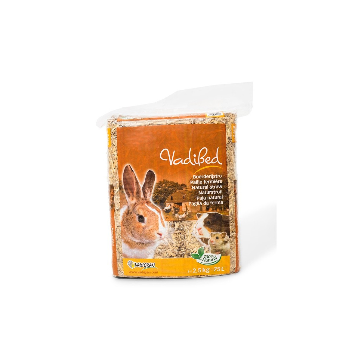 Vadibed paille fermiere 75l  2,5 kg
