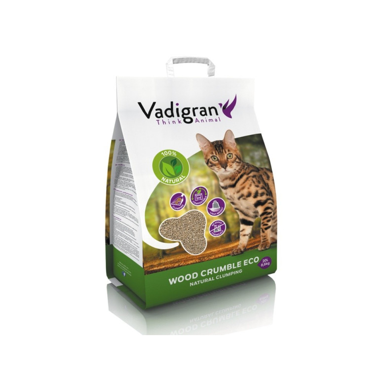 Cat litter wood crumble 20l